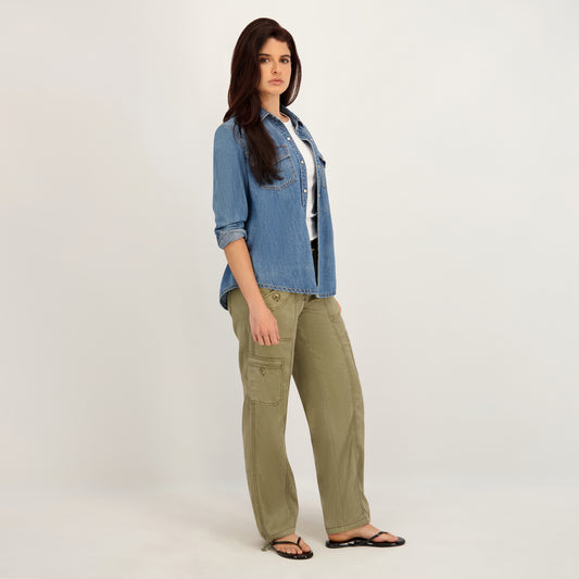 Project Indigo Women's Cargo Pocket Pant