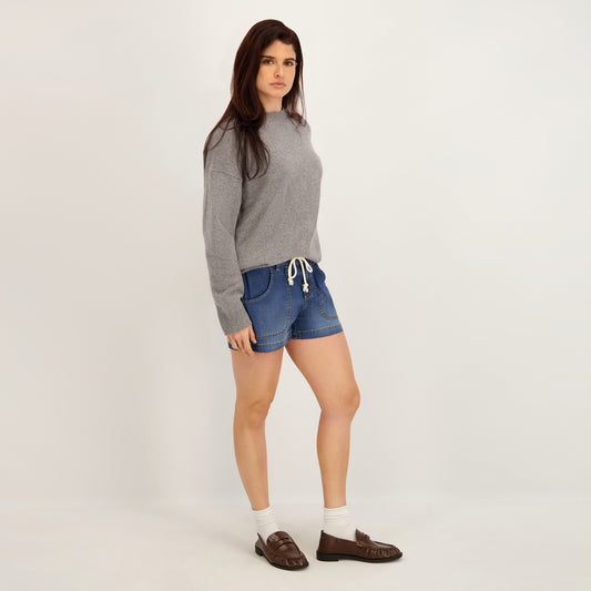 Project Indigo Women's Mid Rise Tencil Short