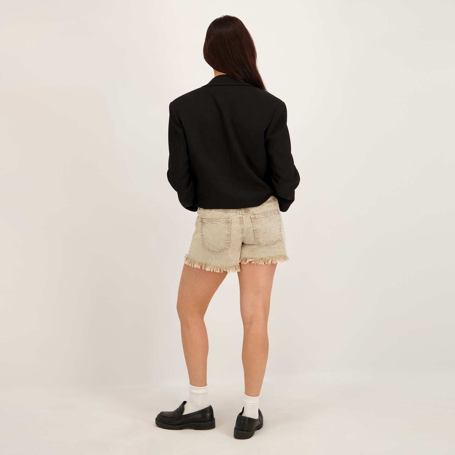 Project Indigo Women's Basic Mid Rise Baggy Short