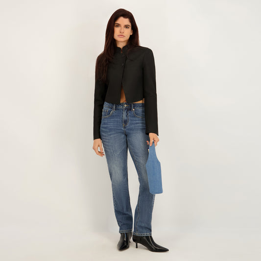 Project Green Label Denim Wine Bag