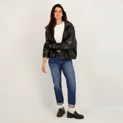 Project Indigo Women's Mid Rise Boyfriend Jean
