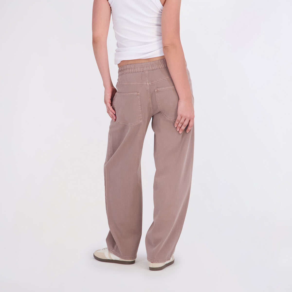 Project Indigo Women's Elastic Waist Barrel Pant