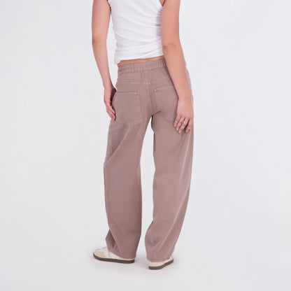 Project Indigo Women's Elastic Waist Barrel Pant
