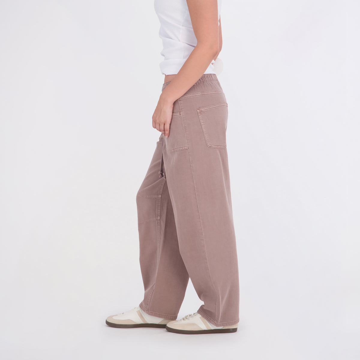 Project Indigo Women's Elastic Waist Barrel Pant
