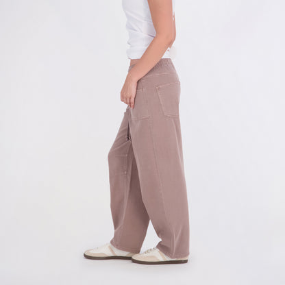Project Indigo Women's Elastic Waist Barrel Pant
