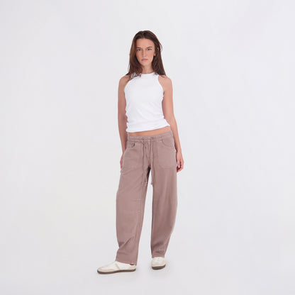 Project Indigo Women's Elastic Waist Barrel Pant