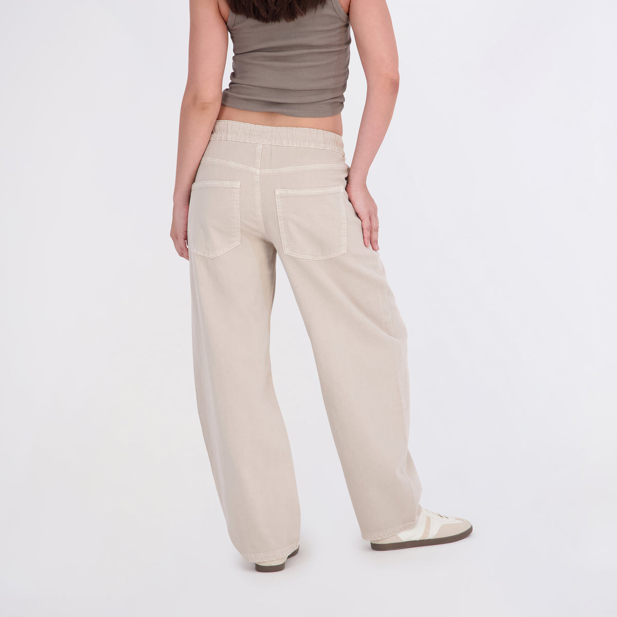 Project Indigo Women's Elastic Waist Barrel Pant