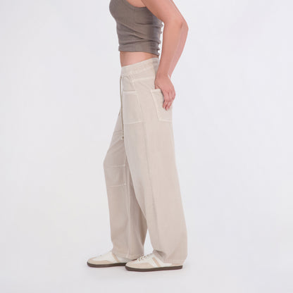 Project Indigo Women's Elastic Waist Barrel Pant