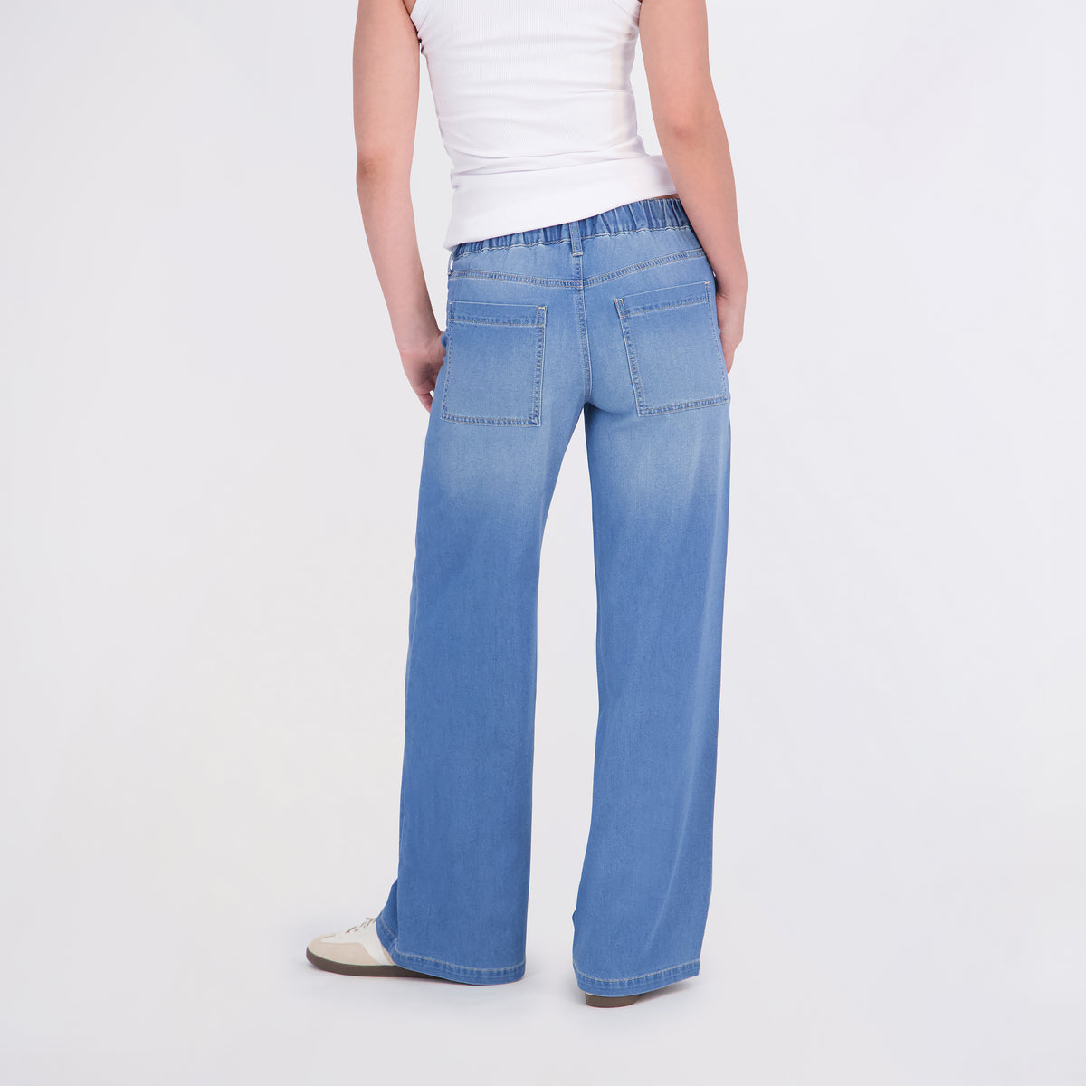 Project Indigo Women's Porkchop Pocket Back Elastic Trouser
