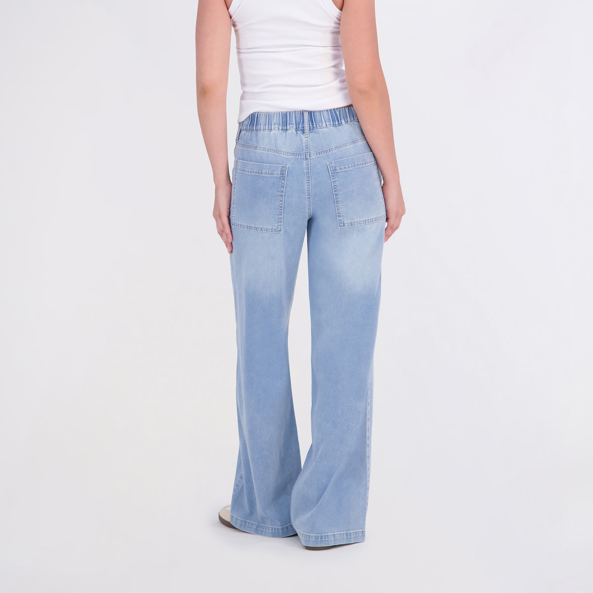 Project Indigo Women's Porkchop Pocket Back Elastic Trouser