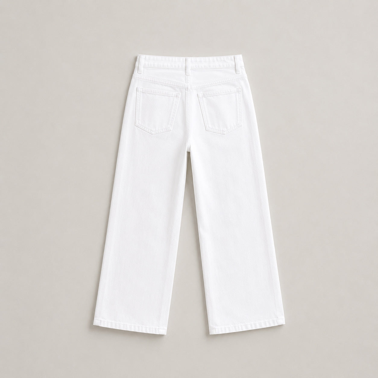 State of Indigo Women's White Knit Straight Leg Jeans