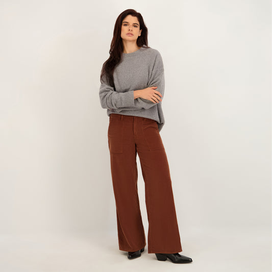 Project Indigo Women's Color Corduroy Drapey Trouser