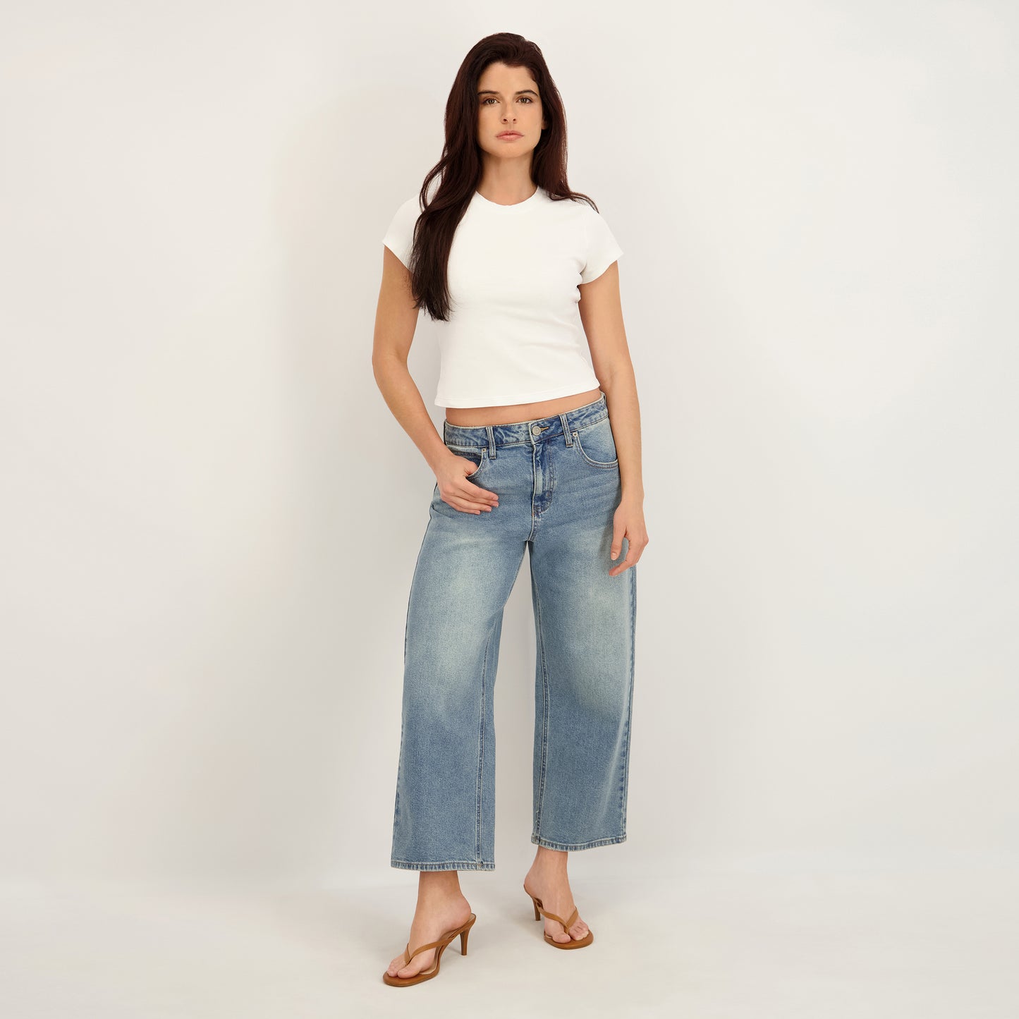 Project Indigo Women's Low Rise Barrel Boyfriend Jean