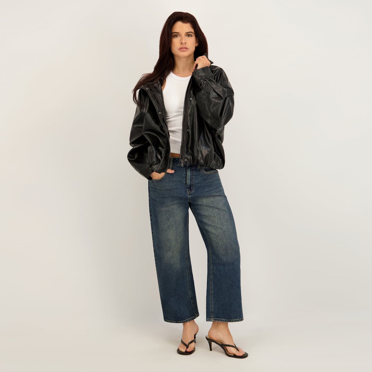 Project Indigo Women's Low Rise Barrel Boyfriend Jean