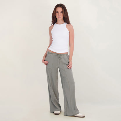 Project Indigo Women's Tencel Wide Leg Pants