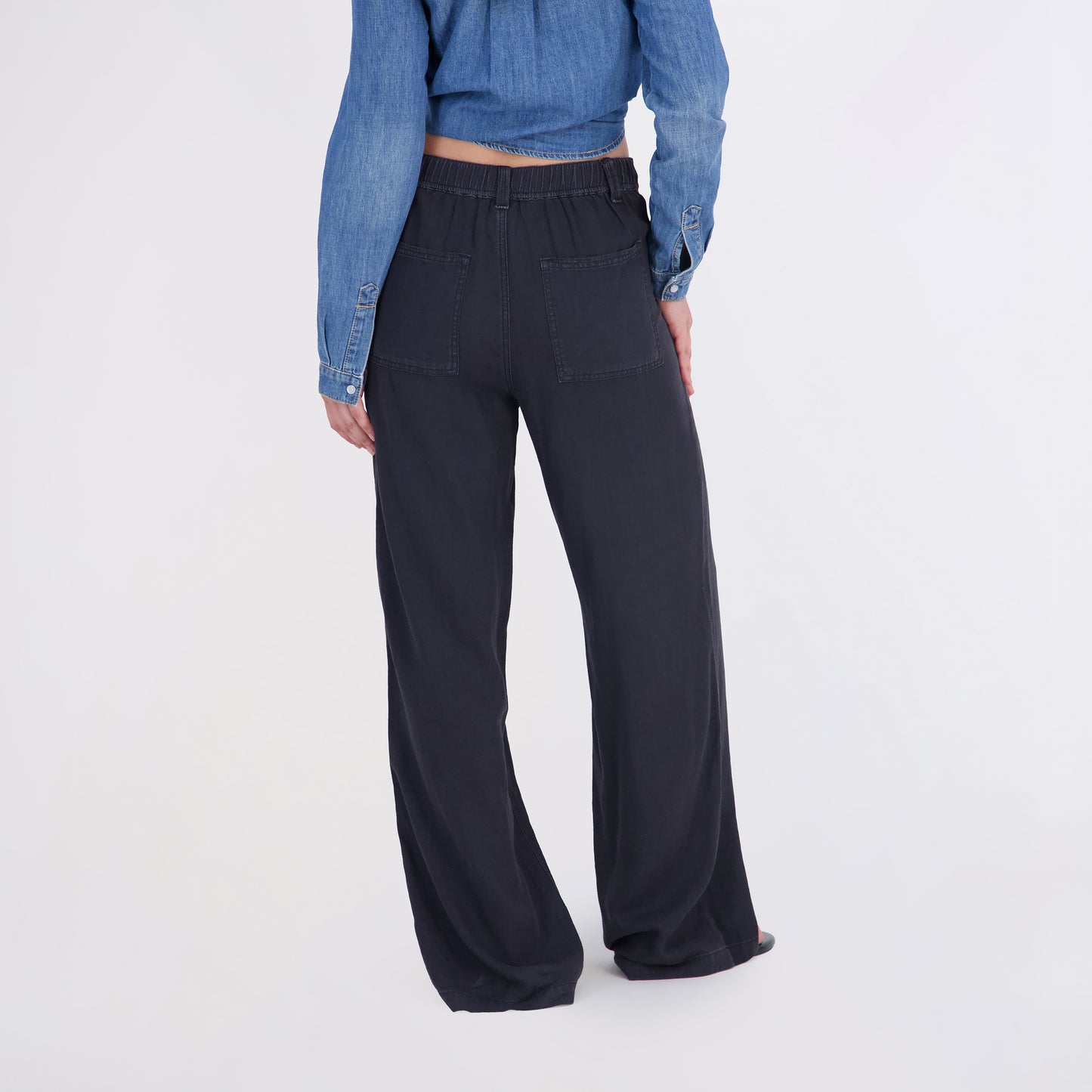 State of Indigo Women's Back Elastic Linen Pants