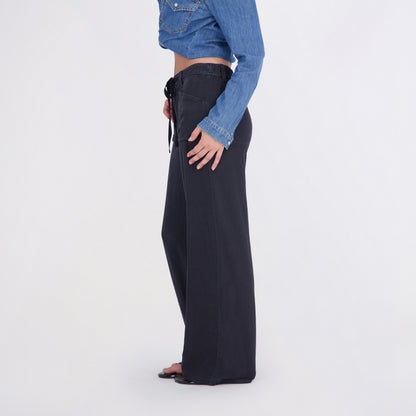 State of Indigo Women's Back Elastic Linen Pants