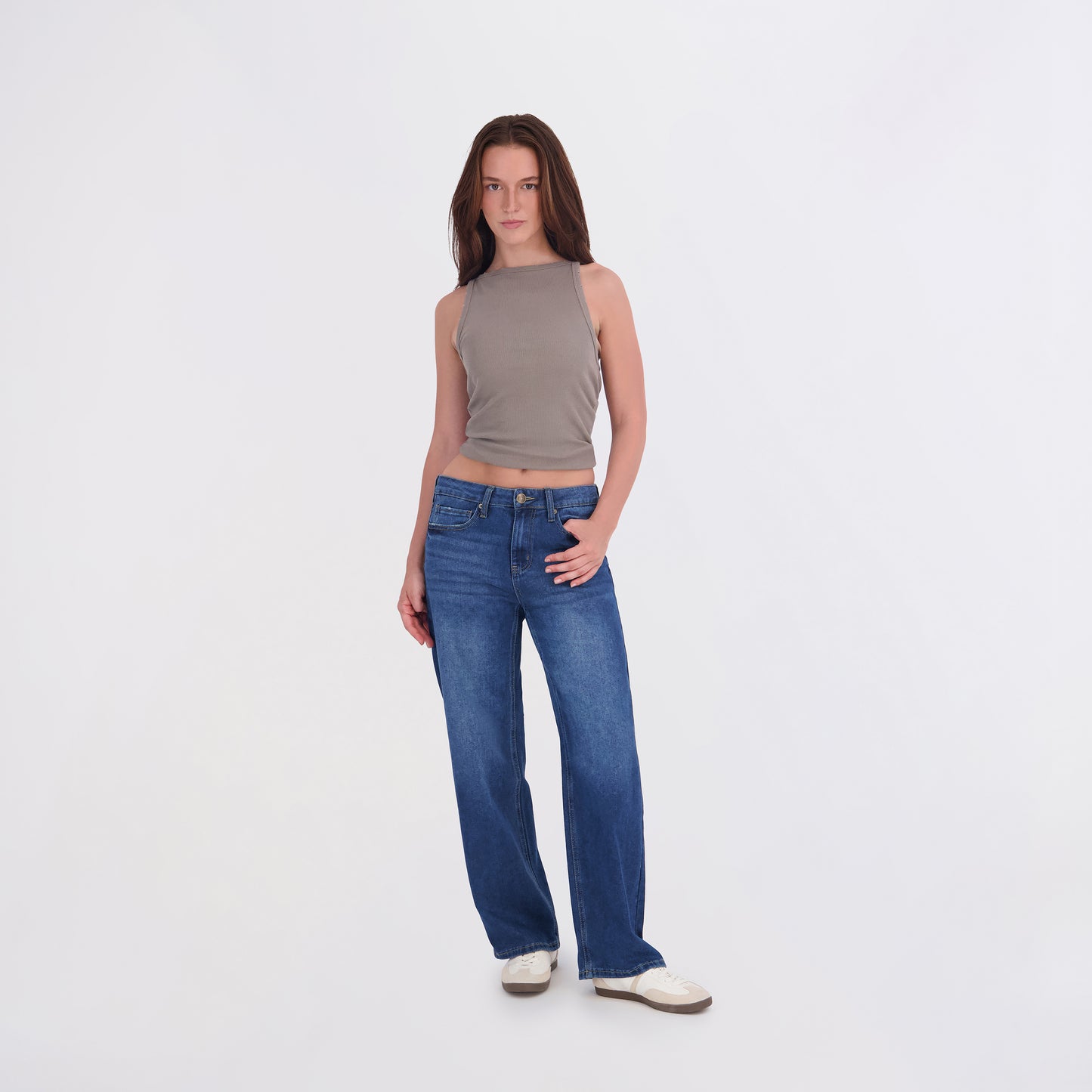Project Indigo Women's Mid-Rise Stovepipe Jeans