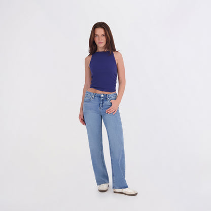 Project Indigo Women's Mid-Rise Stovepipe Jeans
