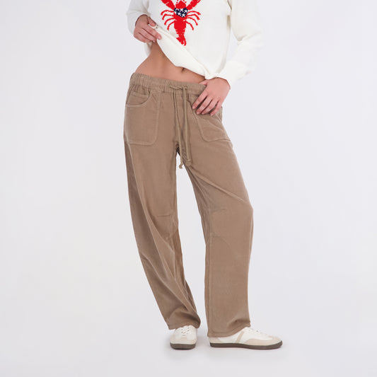 Project Indigo Women's Corduroy Barrel Jeans