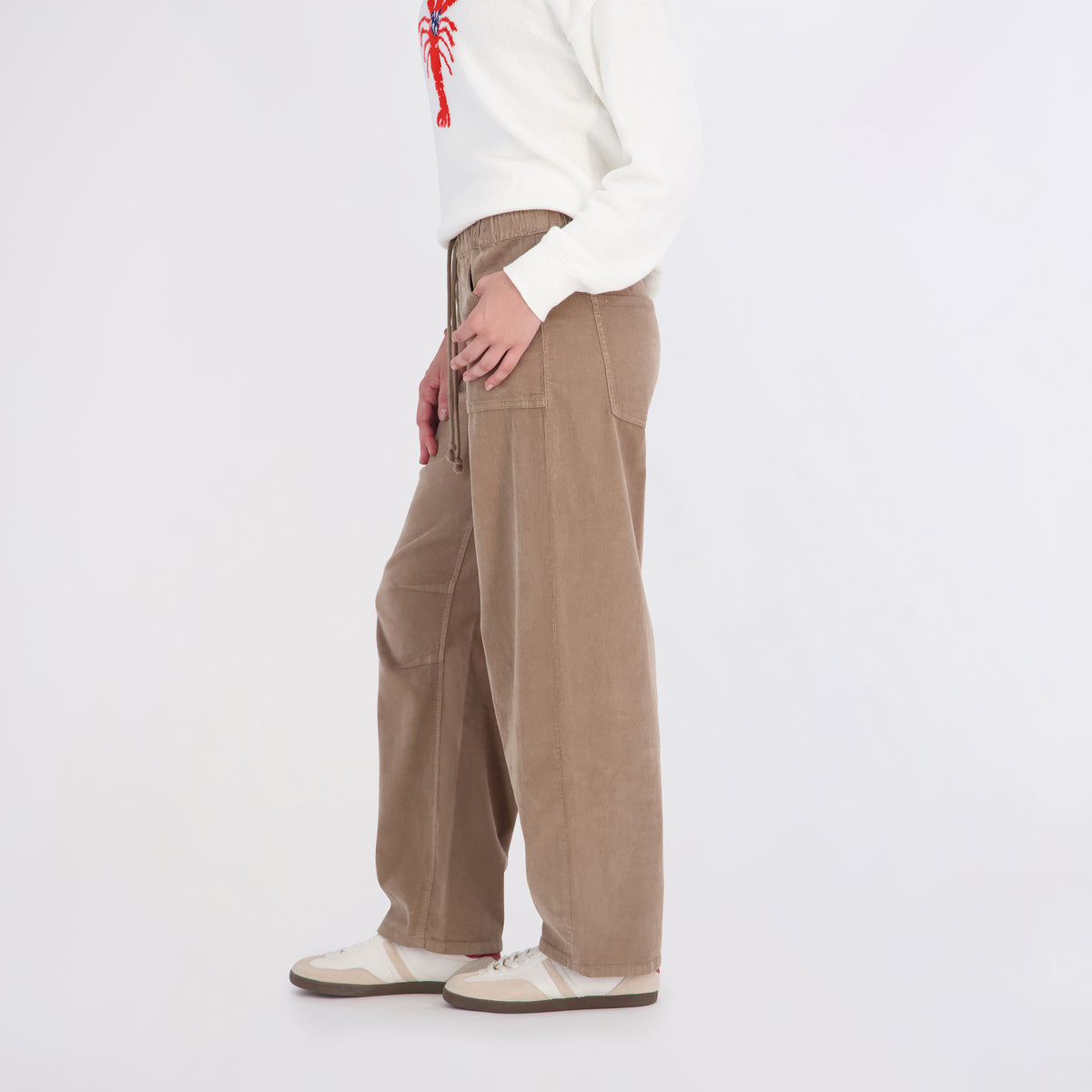 Project Indigo Women's Corduroy Barrel Jeans