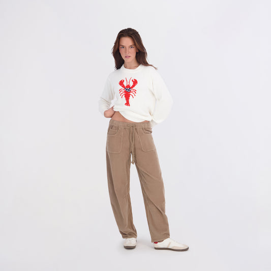 Project Indigo Women's Corduroy Barrel Jeans