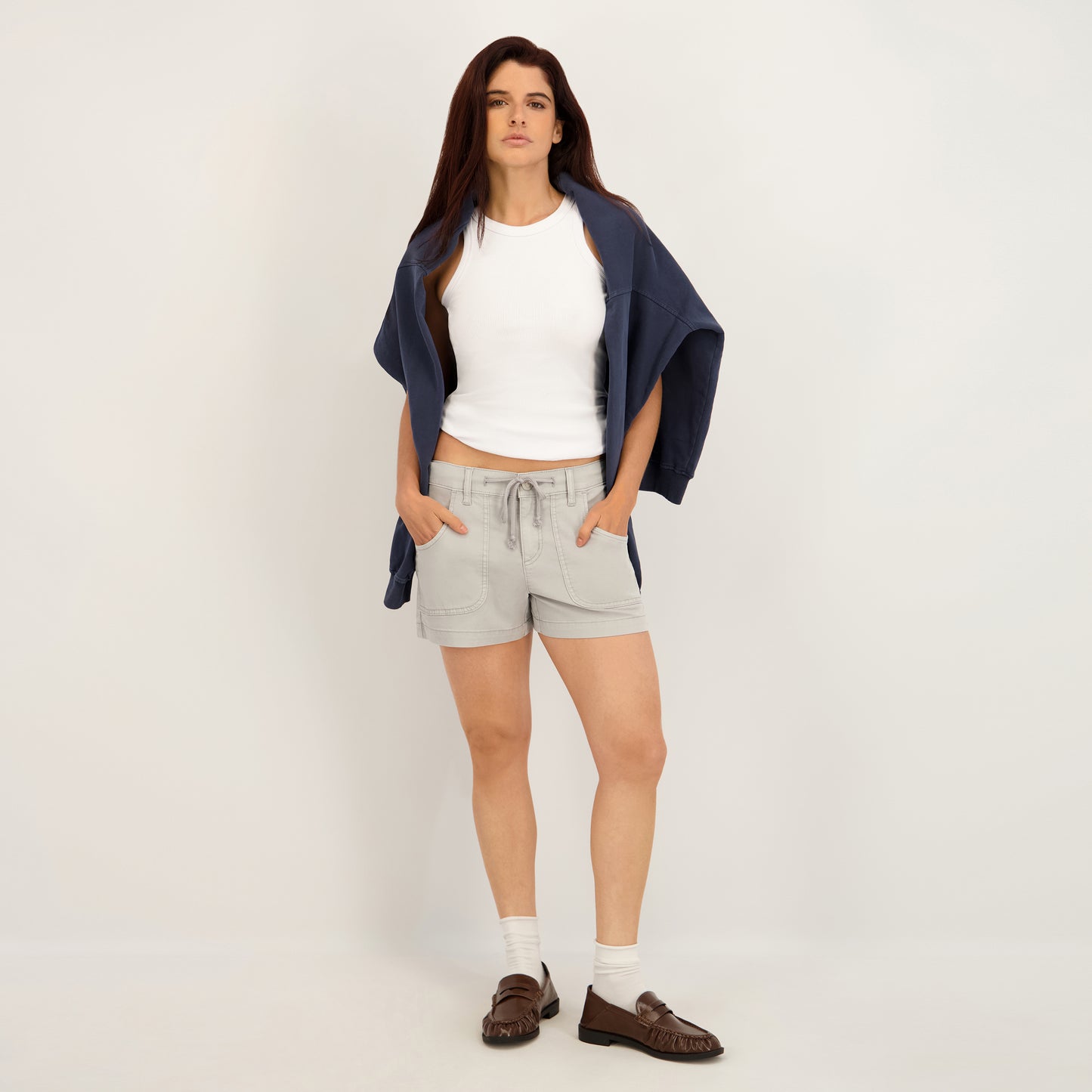 Project Indigo Women's Mid Rise Tencil Short