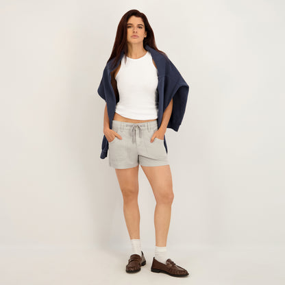 Project Indigo Women's Mid Rise Tencil Short