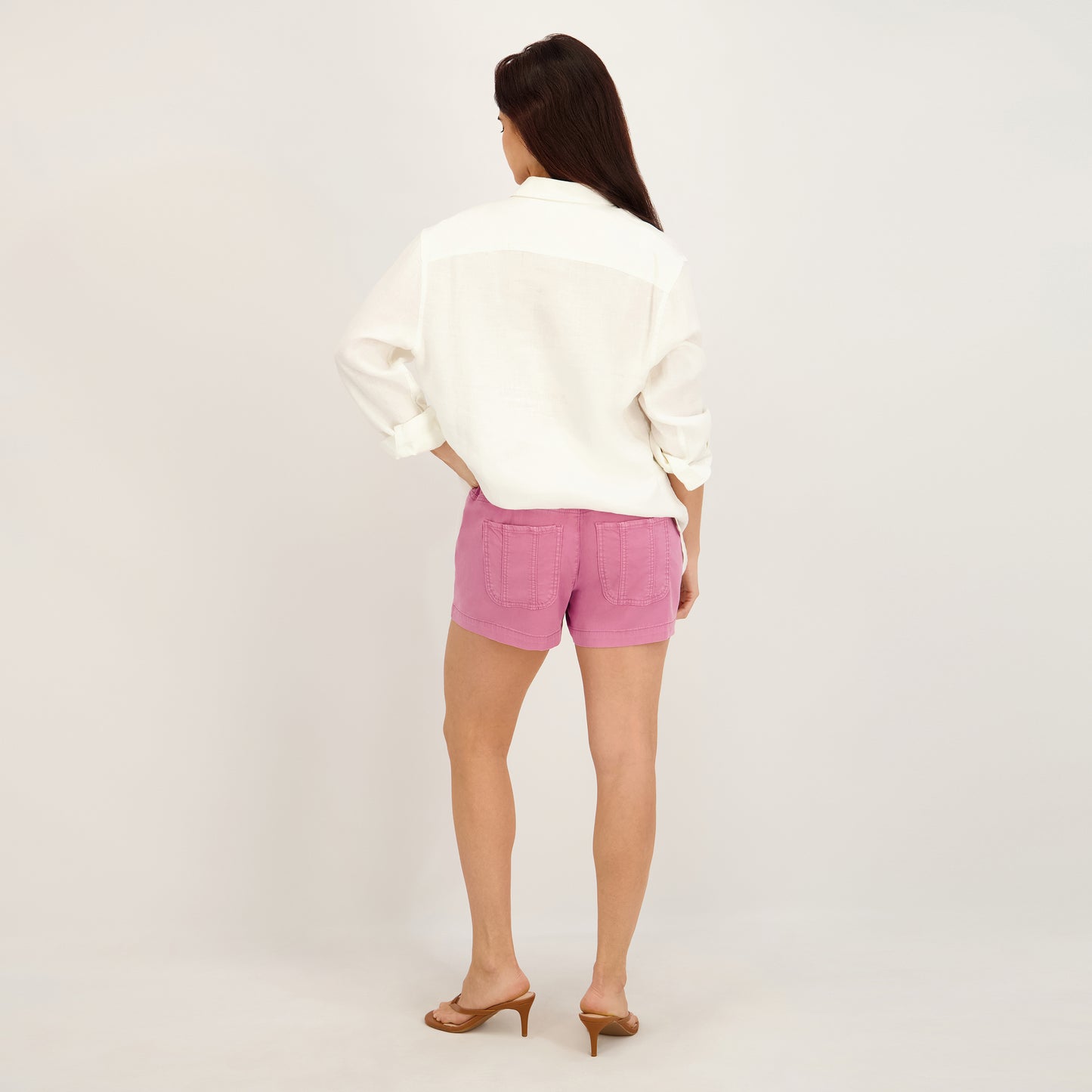 Project Indigo Women's Mid Rise Tencil Short