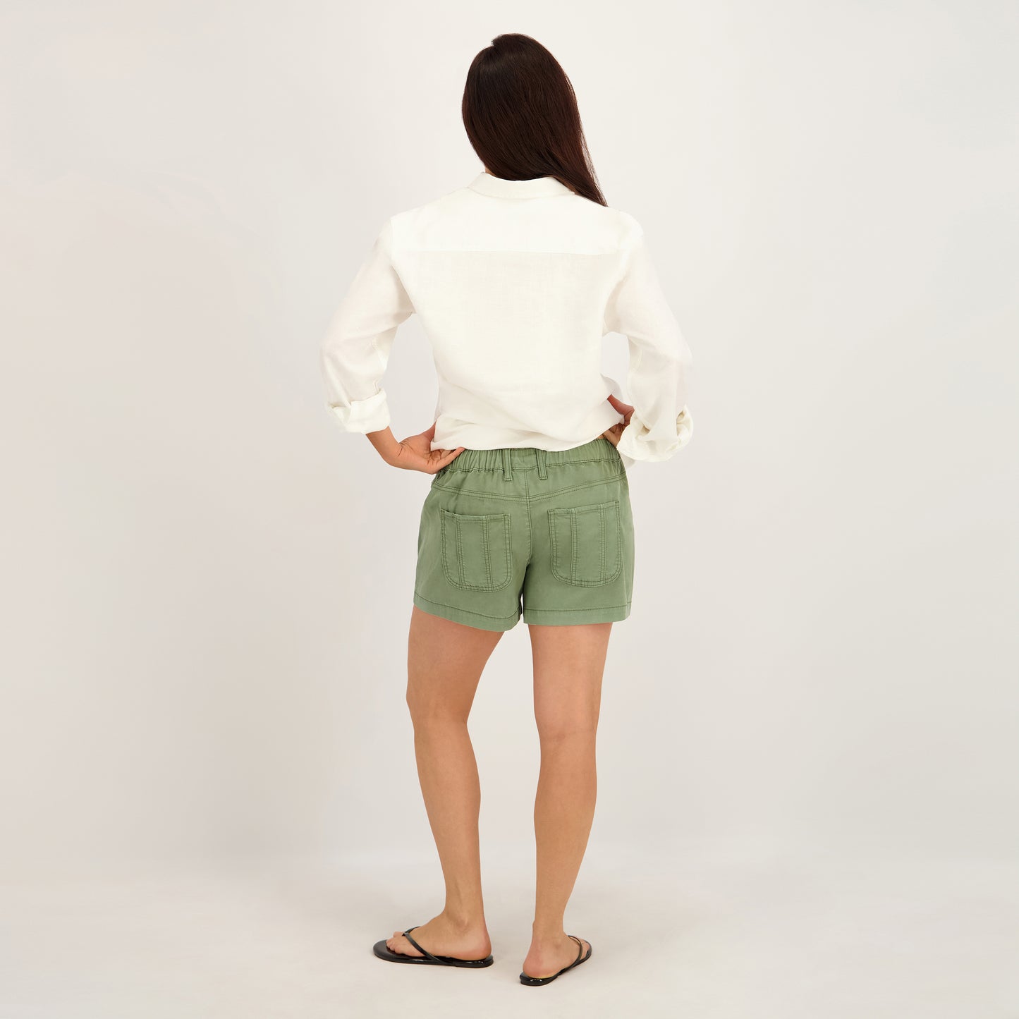 Project Indigo Women's Mid Rise Tencil Short