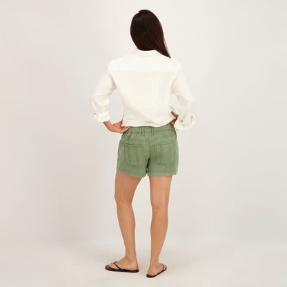 Project Indigo Women's Mid Rise Tencil Short