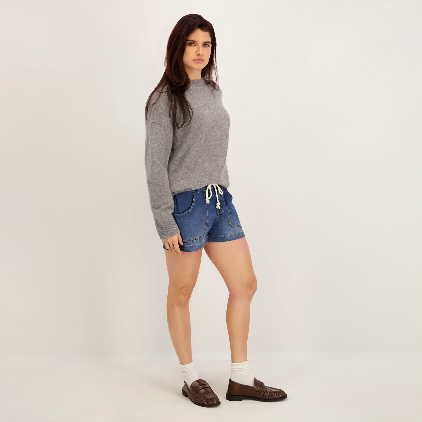 Project Indigo Women's Mid Rise Tencil Short