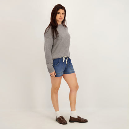 Project Indigo Women's Mid Rise Tencil Short