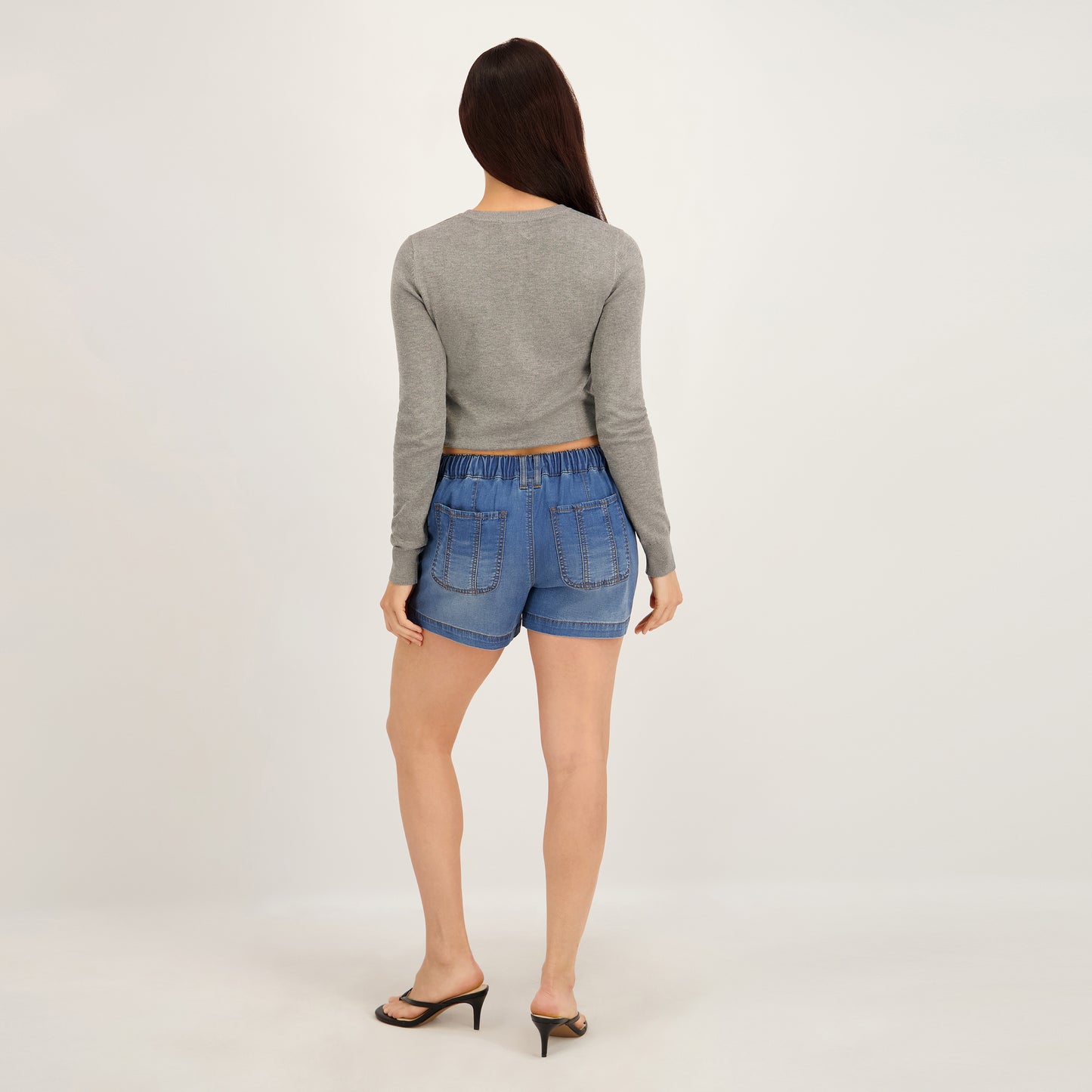 Project Indigo Women's Mid Rise Tencil Short