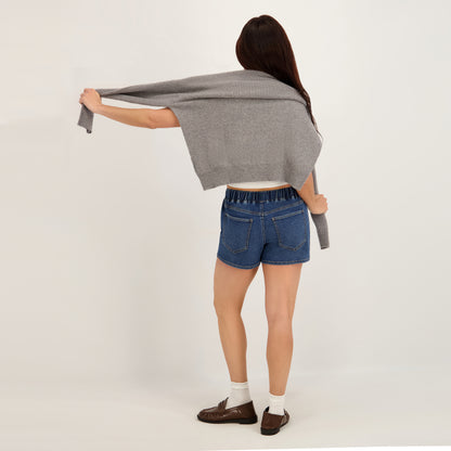 Project Indigo Women's Mid Rise Knit Short