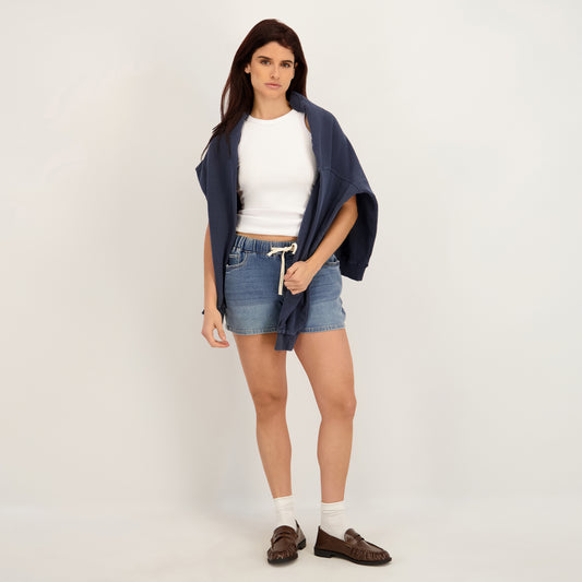 Project Indigo Women's Mid Rise Knit Short