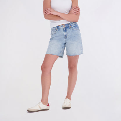State of Indigo Women's Mid-Rise 7" Denim Bermuda Short