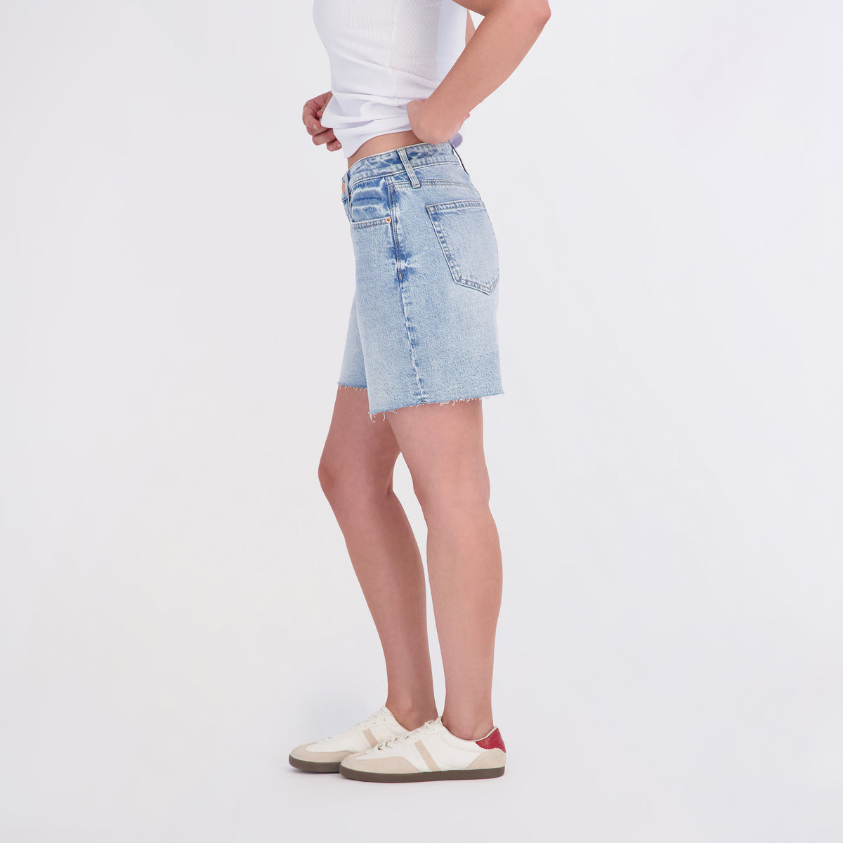 State of Indigo Women's Mid-Rise 7" Denim Bermuda Short