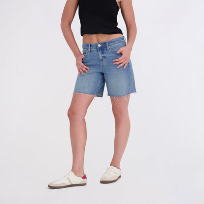 State of Indigo Women's Mid-Rise 7" Denim Bermuda Short