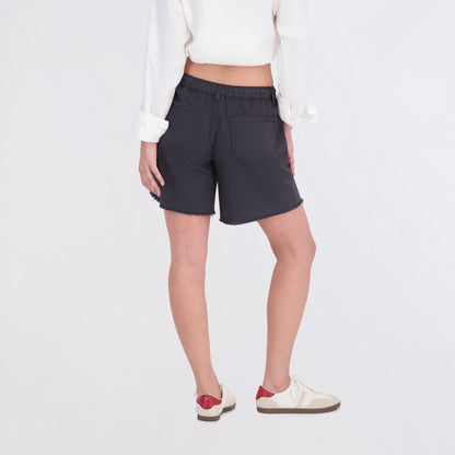 State of Indigo Women's Back Elastic Tie Waist Shorts