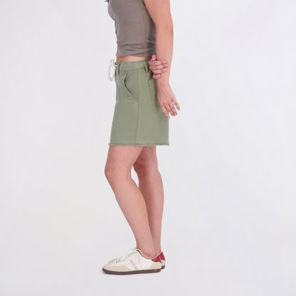 State of Indigo Women's Back Elastic Tie Waist Shorts
