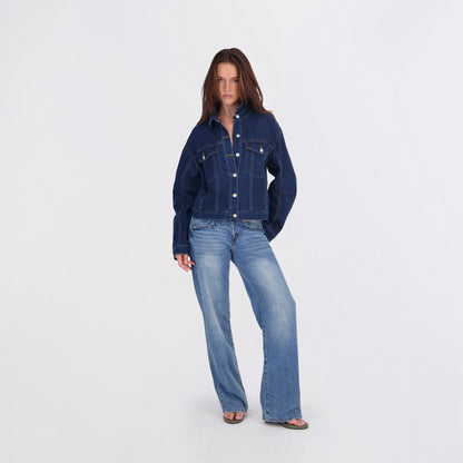 State of Indigo Women's Oversized Denim Jacket