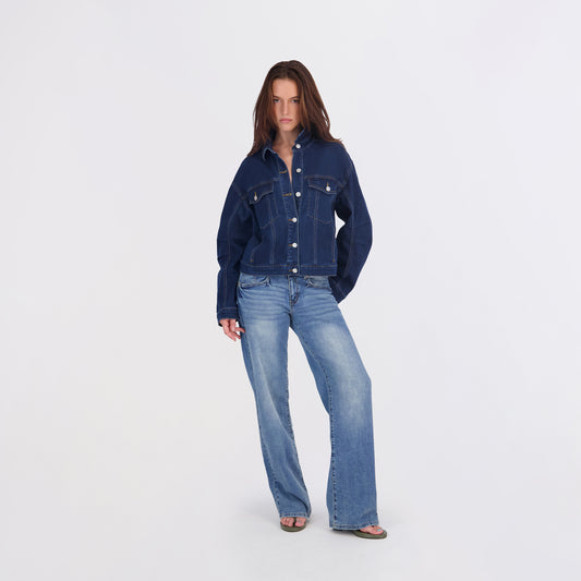 State of Indigo Women's Oversized Denim Jacket
