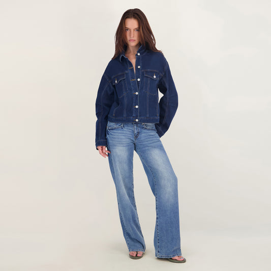 State of Indigo Women's Oversized Denim Jacket