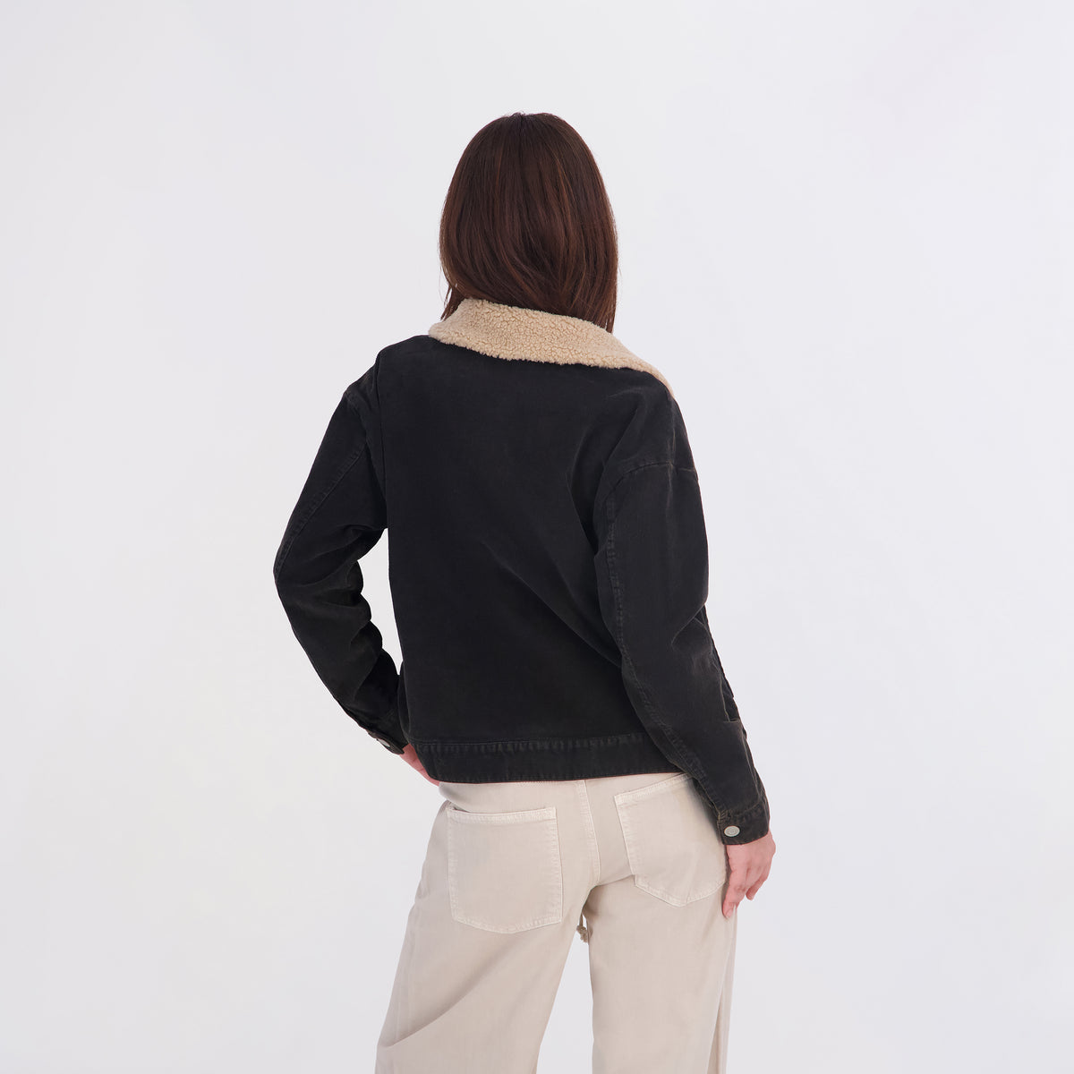 Project Indigo Women's Corduroy Sherpa Jacket