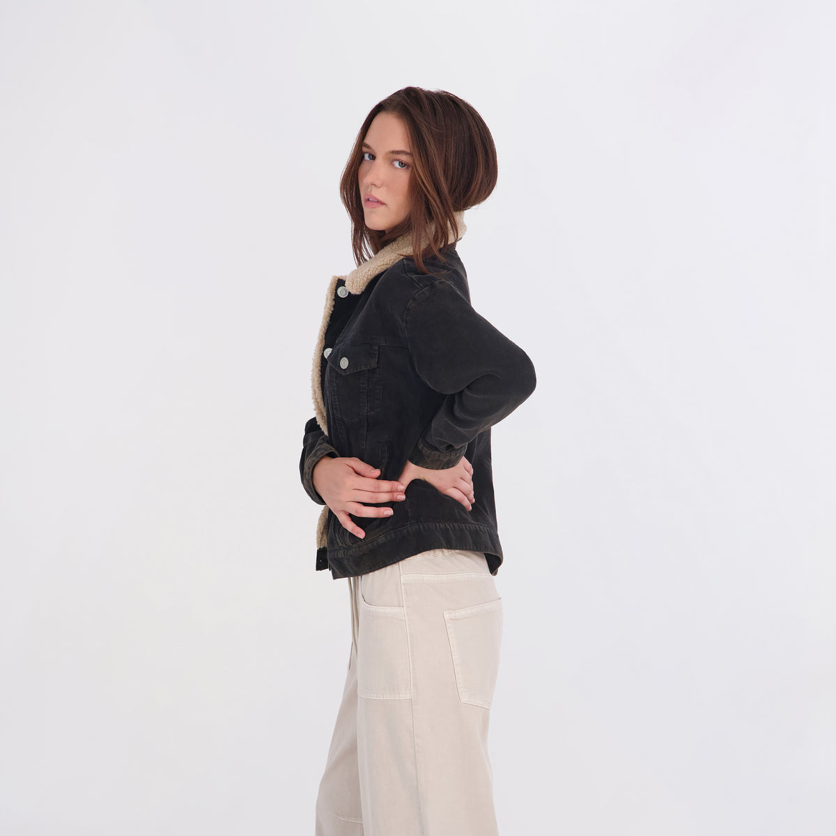 Project Indigo Women's Corduroy Sherpa Jacket