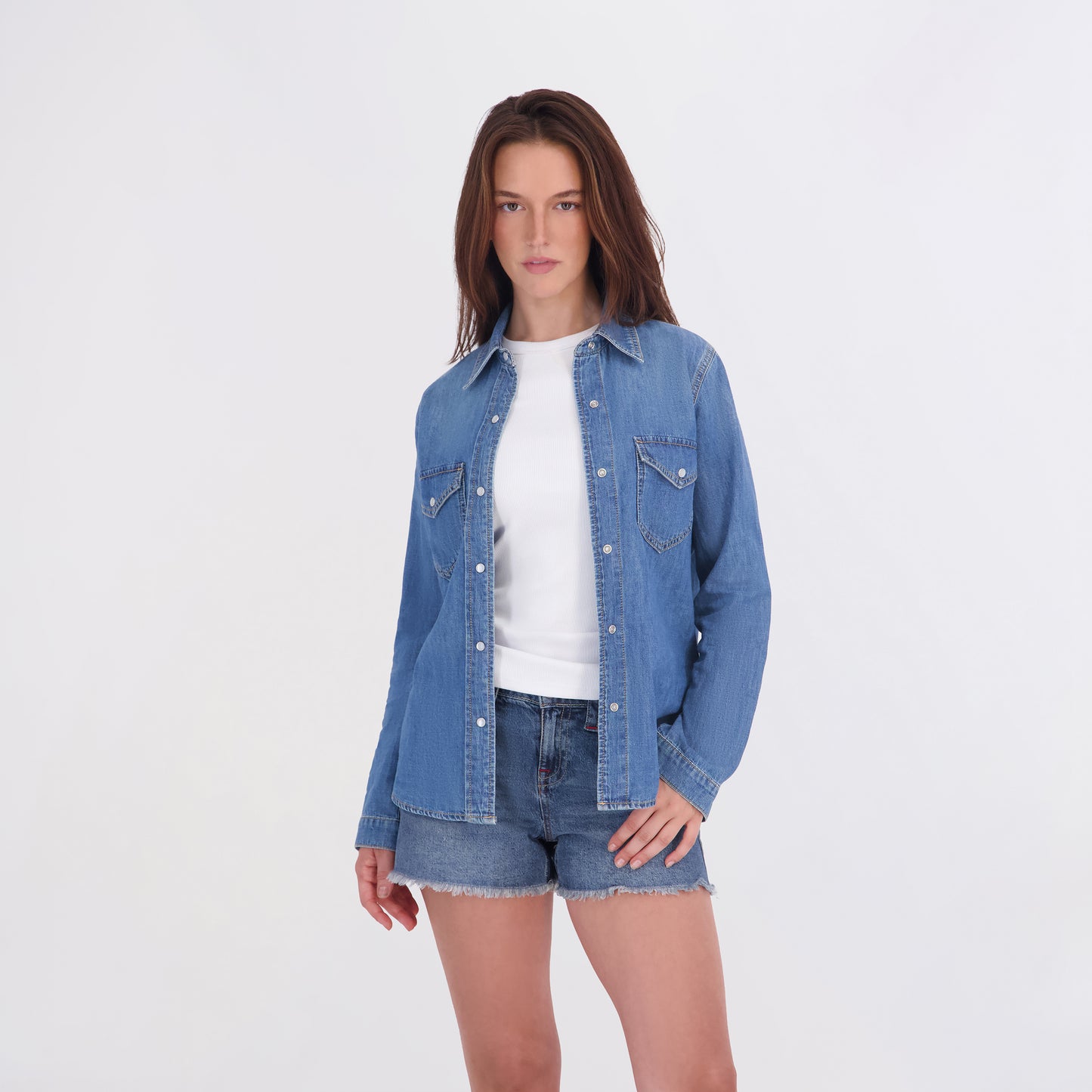 State of Indigo Women's Denim Button Down
