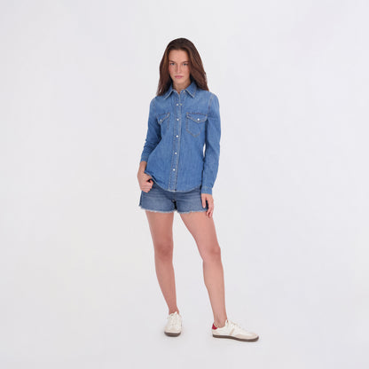 State of Indigo Women's Denim Button Down