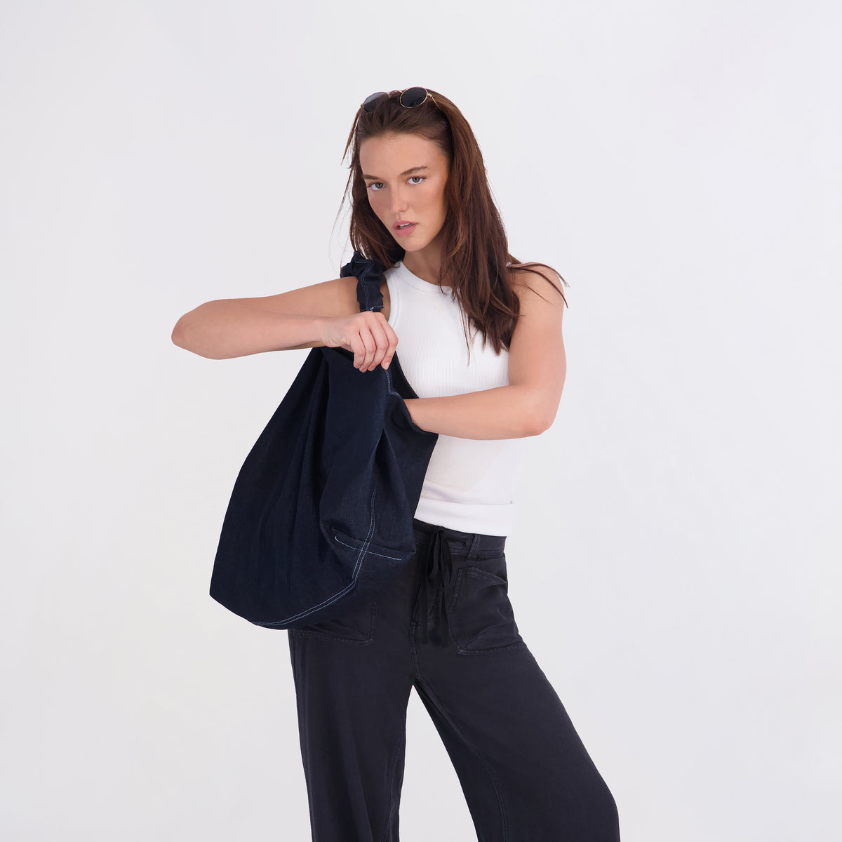 Project Indigo Women's Oversized Denim Tote