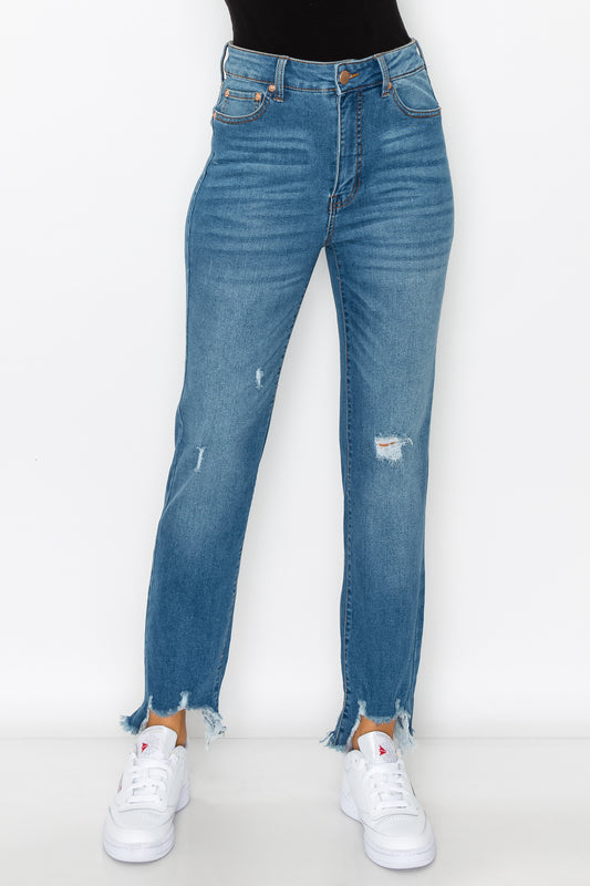 Project Green Label Junior's High Rise Straight Leg Jean